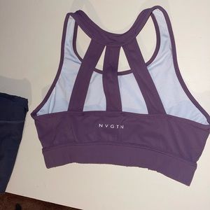 Purple nvgtn sports bra